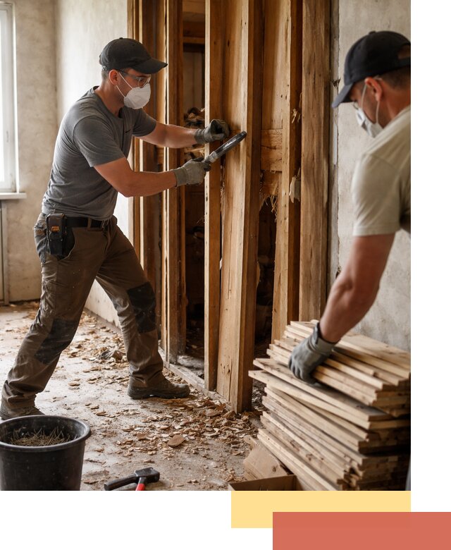 Демонтаж деревянных перегородок в Луховицах быстро и аккуратно