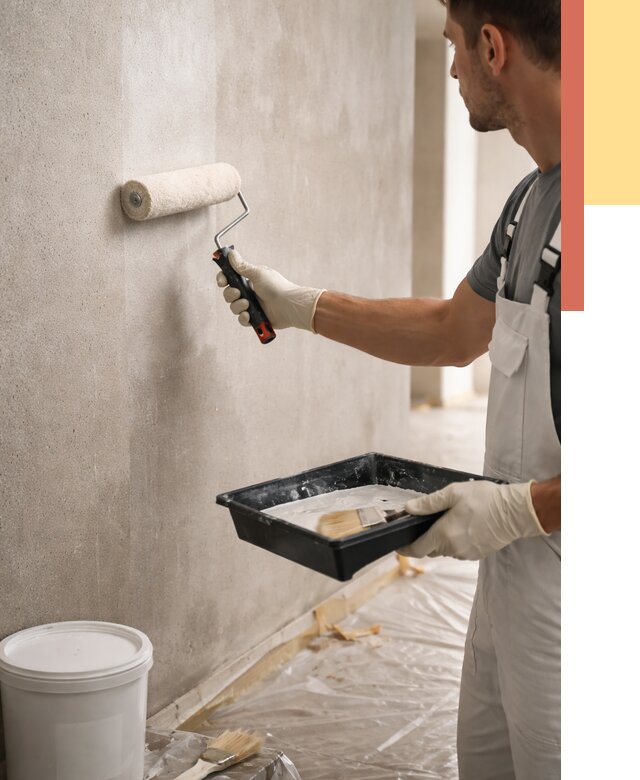 Грунтовка стен в Луховицах от 2276 руб. м2 — быстро, недорого, с материалом | ОТДЕЛОЧНИК-Лхв