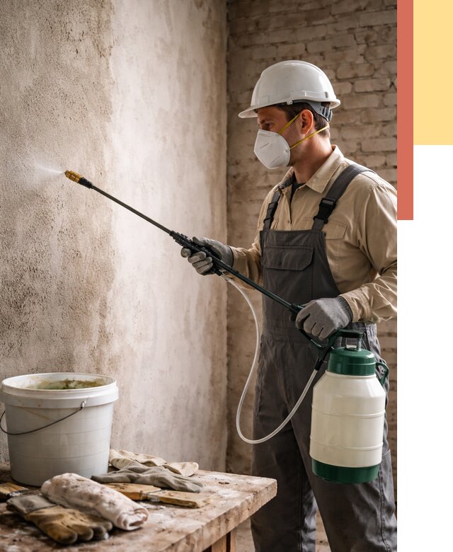 Антисептическая обработка стен в Луховицах от 1241 руб. — быстро и недорого | ОТДЕЛОЧНИК-Лхв