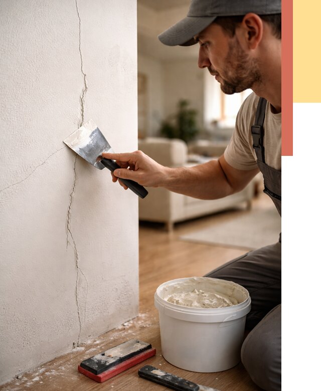 Заделка трещин и сколов в Луховицах от 2535 руб. — быстро и недорого | ОТДЕЛОЧНИК-Лхв