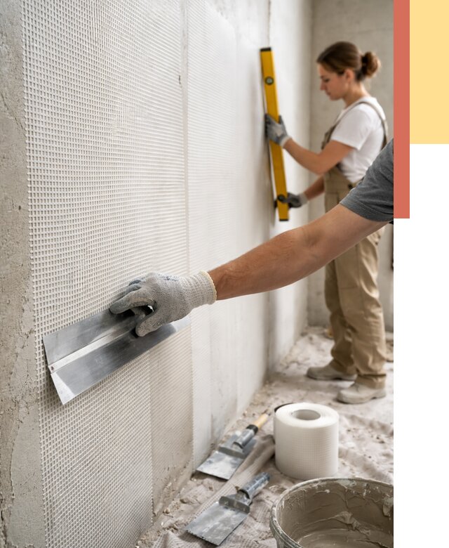 Армирование стен стеклосеткой в Луховицах от 3310 руб. под ключ | ОТДЕЛОЧНИК-Лхв