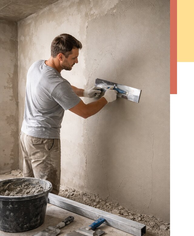 Штукатурка стен без маяков в Луховицах от 7448 руб/м2 — услуги и цена | ОТДЕЛОЧНИК-Лхв