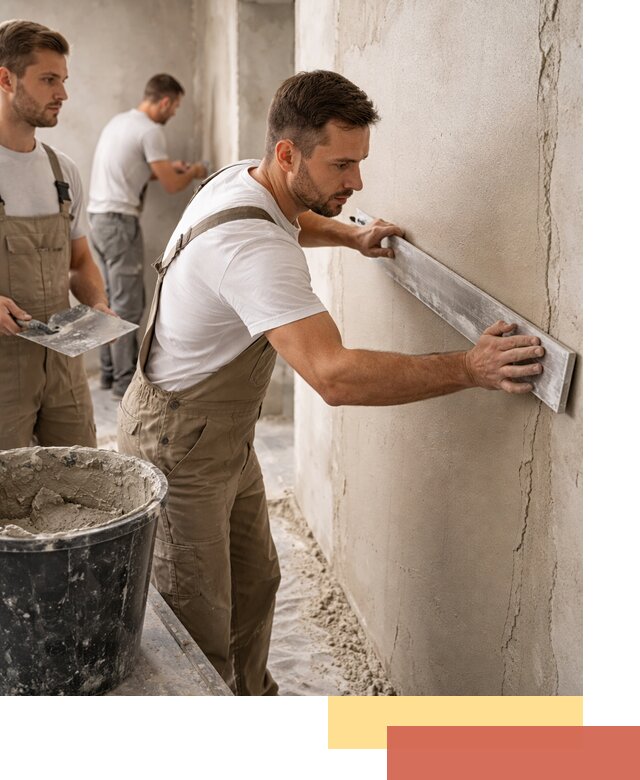 Штукатурка стен без маяков в Луховицах быстро и качественно