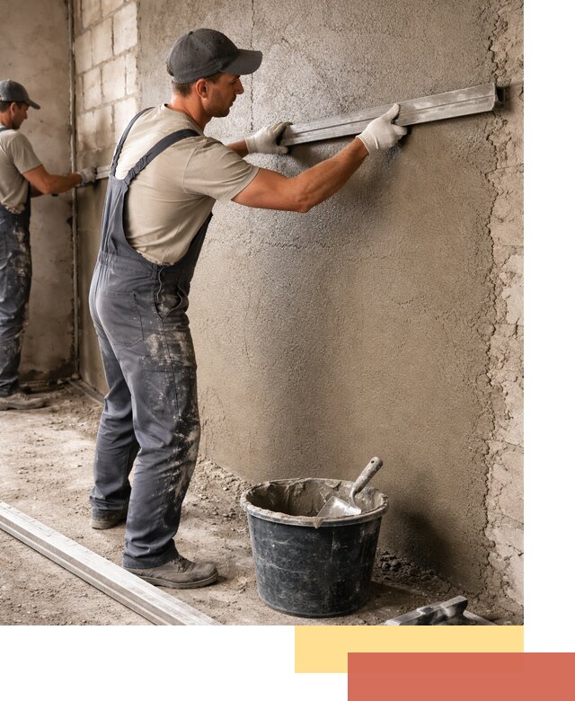 Штукатурка стен цементно-песчаная в Луховицах профессионально