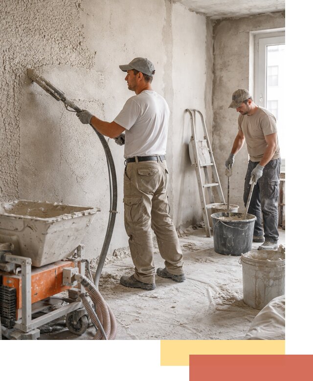 Машинная штукатурка стен в Луховицах — быстро и качественно