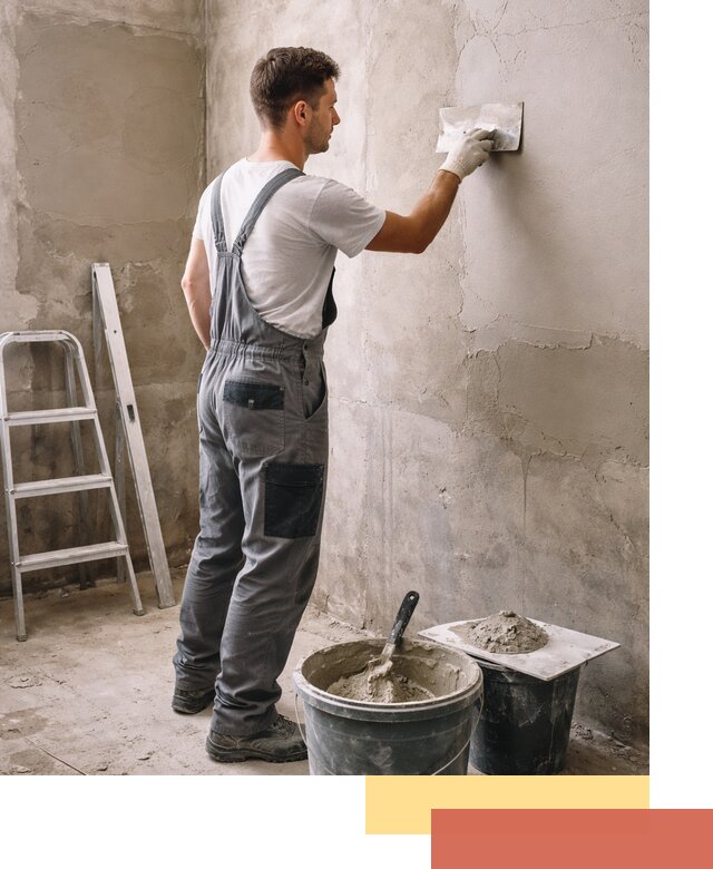 Штукатурка стен в ванной под ключ в Луховицах