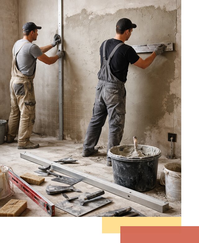 Профессиональная штукатурка стен под плитку в Луховицах