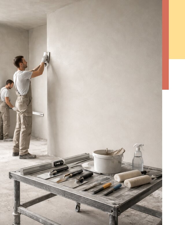 Штукатурка стен под покраску в Луховицах от 4655 руб./м² — качественно и недорого | ОТДЕЛОЧНИК-Лхв