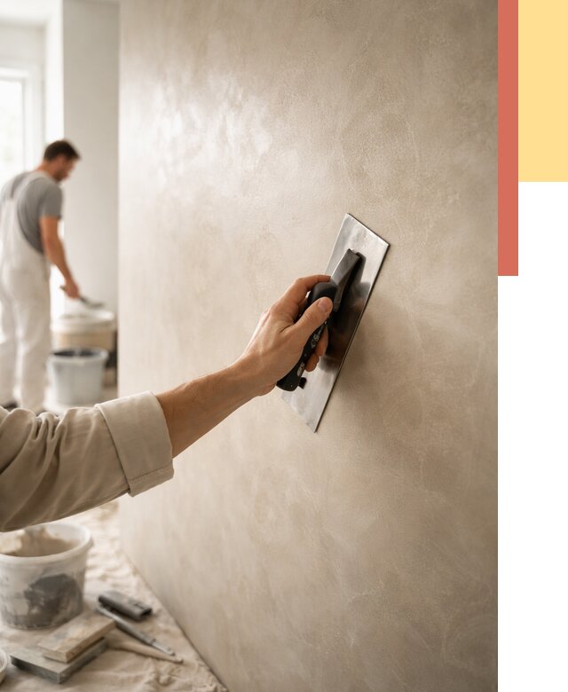 Венецианская штукатурка в Луховицах от 3621 руб/м² — нанесение стен под ключ | ОТДЕЛОЧНИК-Лхв