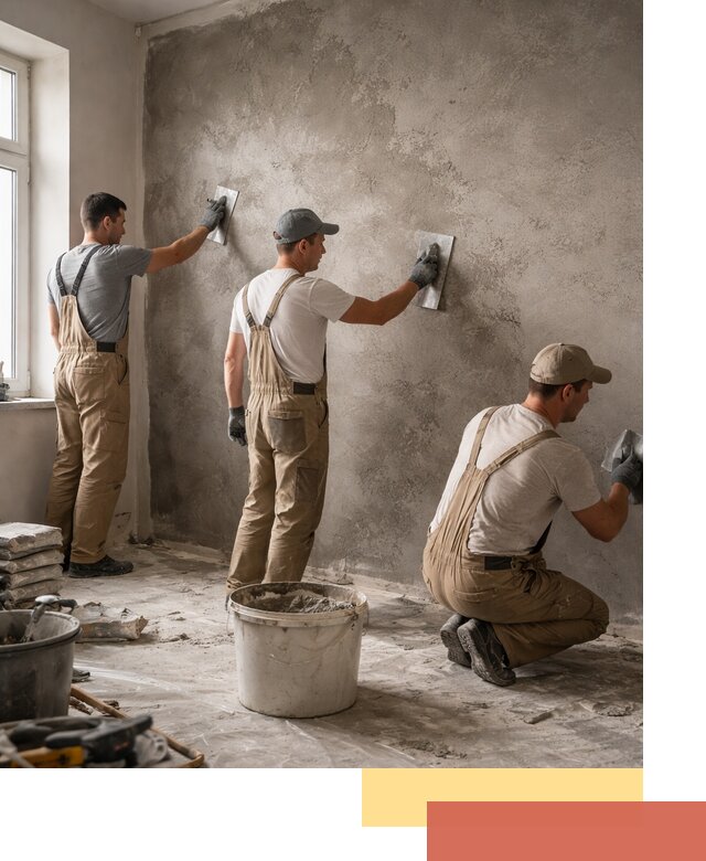 Декоративная штукатурка под бетон в Луховицах для стен и потолков
