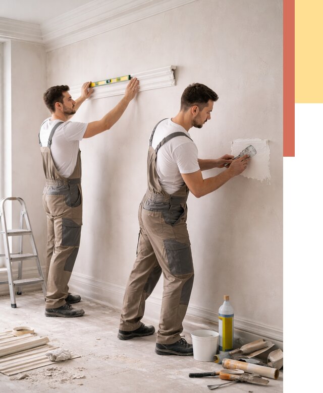 Монтаж лепнины на стены в Луховицах от 4655 руб. — недорого, быстро | ОТДЕЛОЧНИК-Лхв