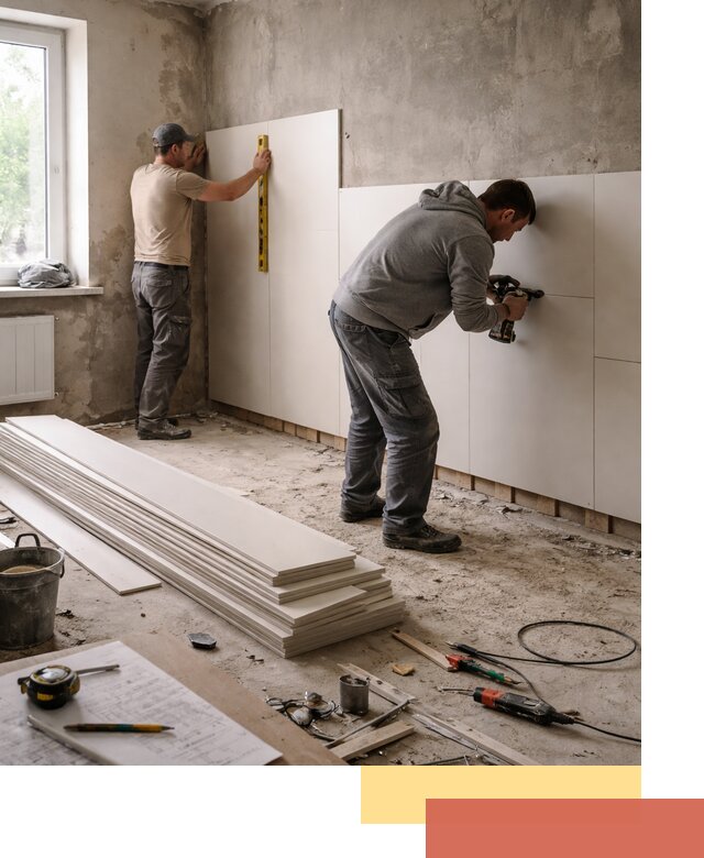 Монтаж ПВХ панелей на стены в Луховицах качественно и быстро