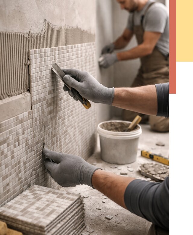 Облицовка стен мозаикой в Луховицах от 3310 руб/м2 — укладка мозаики на стены | ОТДЕЛОЧНИК-Лхв