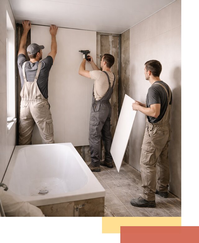 Отделка ванной панели ПВХ профессионально в Луховицах