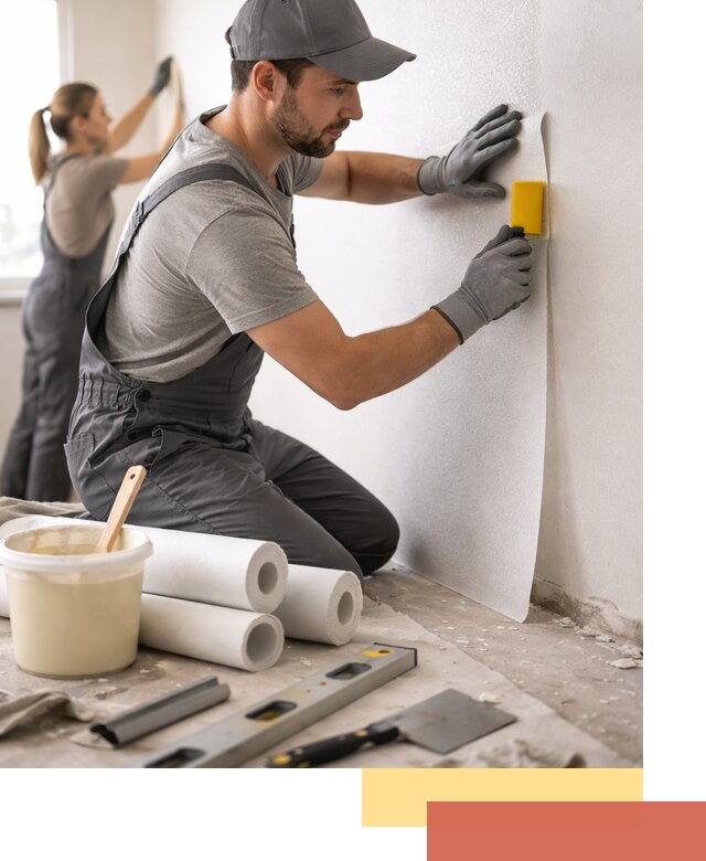 Поклейка стеклообоев профессионально в Луховицах