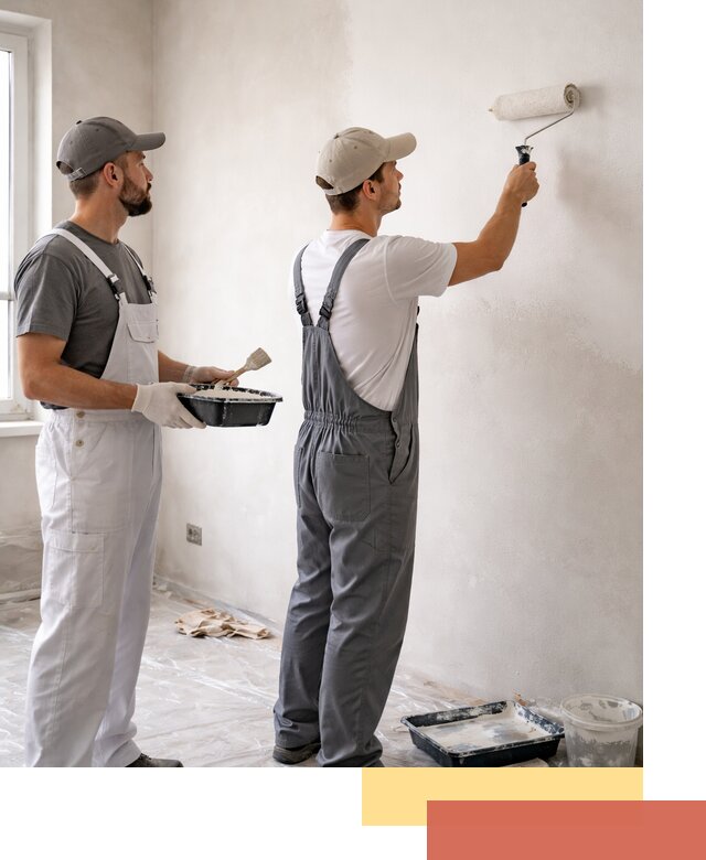 Покраска стен водоэмульсионной краской в Луховицах