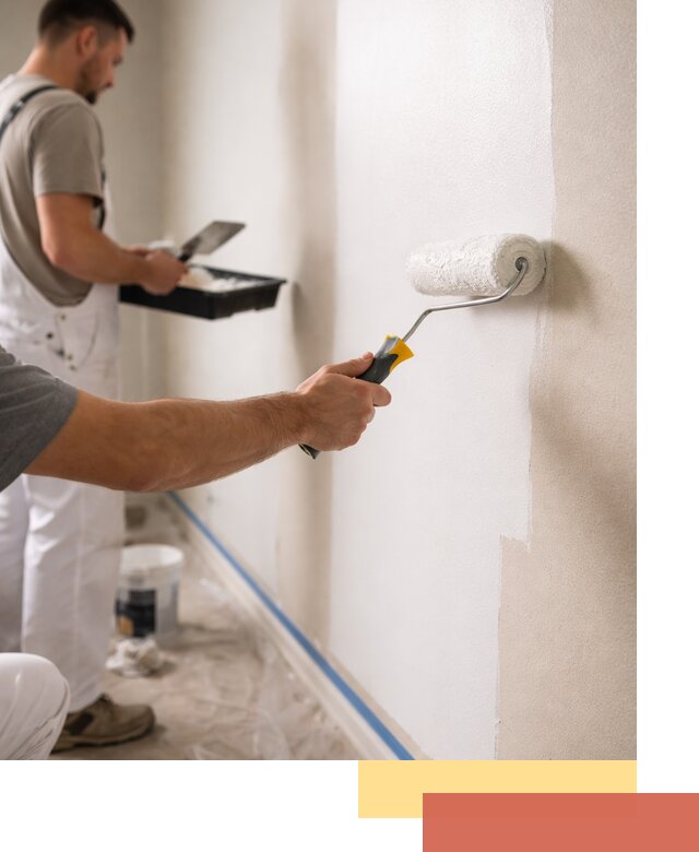 Покраска стен акриловой краской профессионально в Луховицах