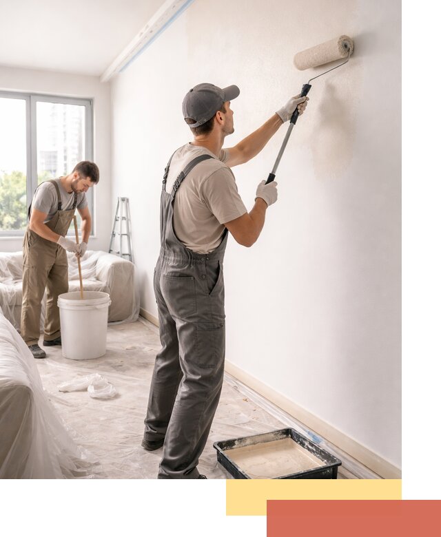 Покраска стен в офисе в Луховицах — быстрый и качественный ремонт