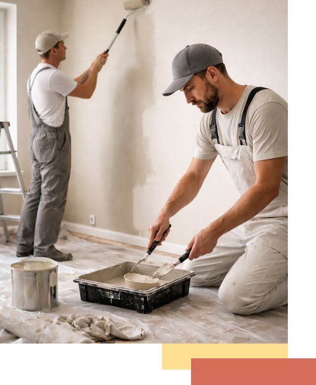 Покраска стен в квартире в Луховицах — профессионально и аккуратно