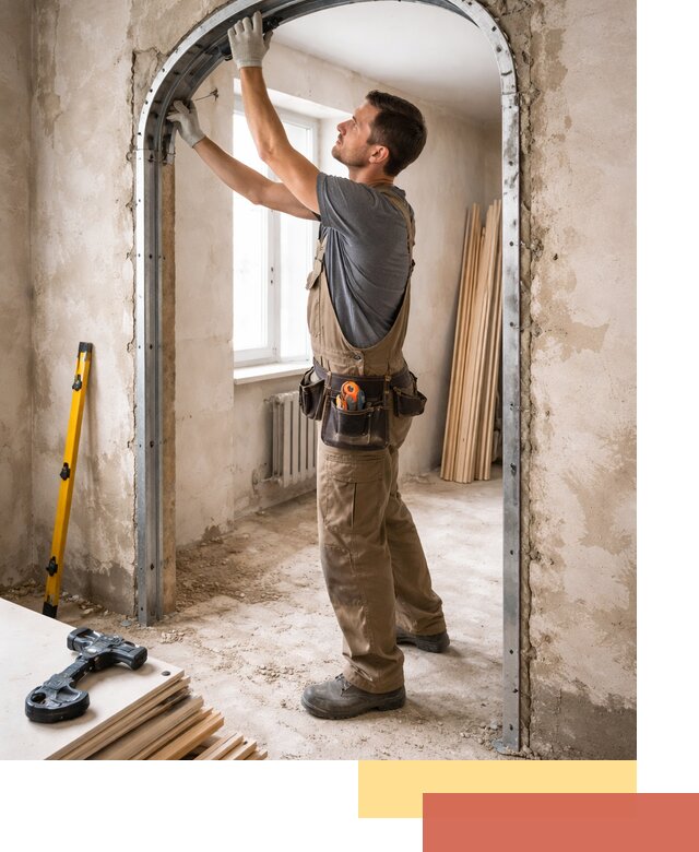 Устройство арочного проема в Луховицах под ключ