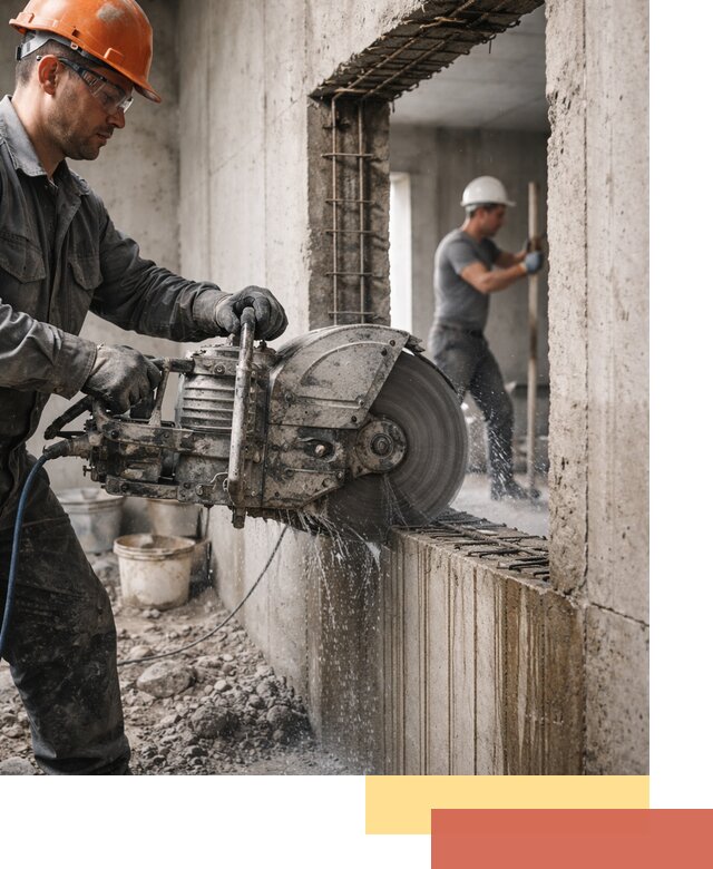 Алмазная резка проемов в Луховицах быстро и точно