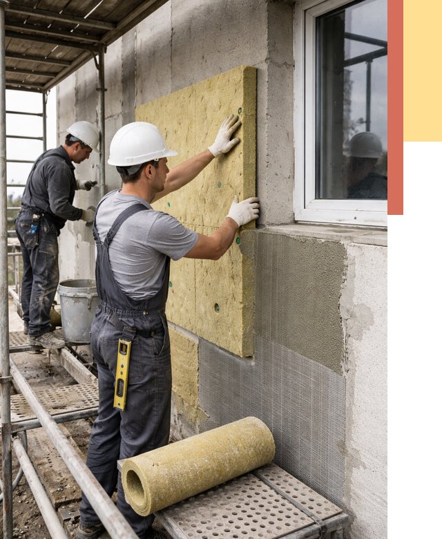 Утепление стен в Луховицах от 4448 руб. под ключ — быстро и недорого | ОТДЕЛОЧНИК-Лхв