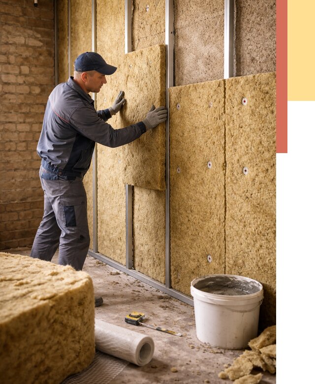 Утепление стен минватой в Луховицах от 1397 руб./м2 — недорого и быстро | ОТДЕЛОЧНИК-Лхв