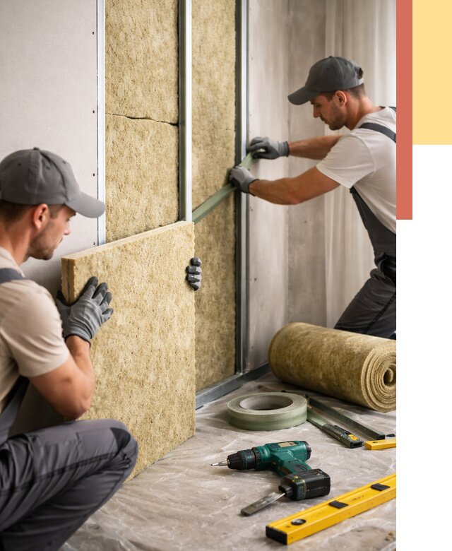 Шумоизоляция стен в Луховицах под ключ от 1914 руб. | ОТДЕЛОЧНИК-Лхв