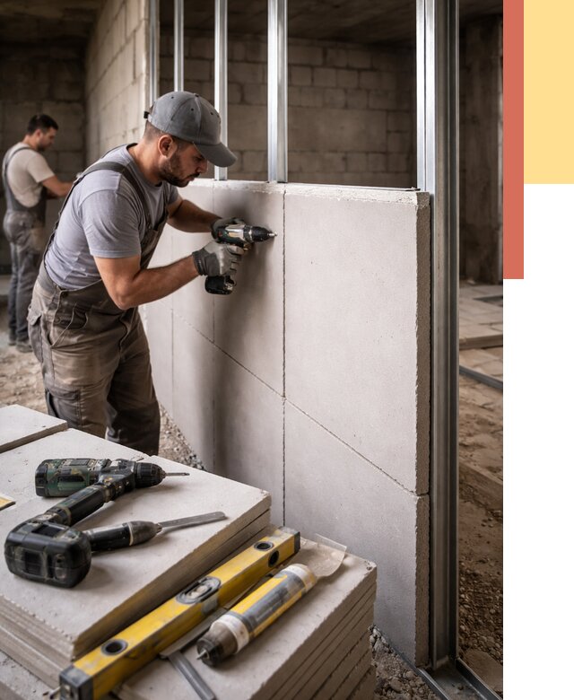 Кладка влагостойких перегородок ПГП в Луховицах от 1241 руб. под ключ | ОТДЕЛОЧНИК-Лхв