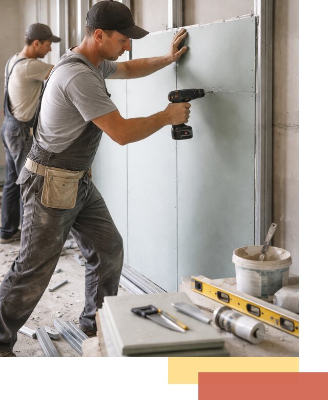 Кладка влагостойких перегородок ПГП в Луховицах