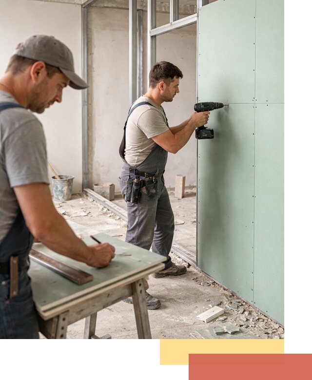 Перегородки из влагостойкого гипсокартона под ключ в Луховицах