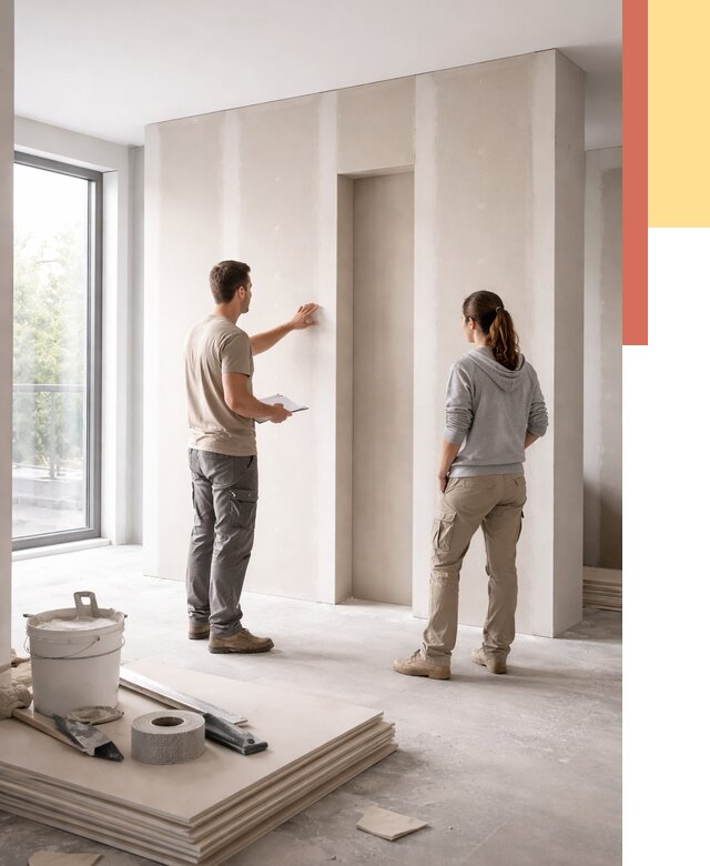 Зонирующая перегородка из гипсокартона в Луховицах от 2897 руб. под ключ | ОТДЕЛОЧНИК-Лхв