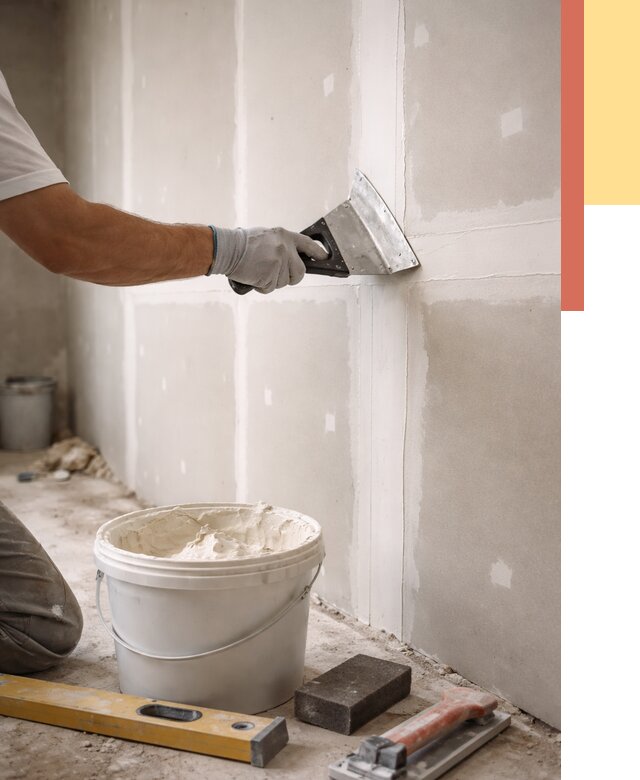 Шпаклевка перегородок из гипсокартона в Луховицах от 2586 руб. — услуги ОТДЕЛОЧНИК-Лхв