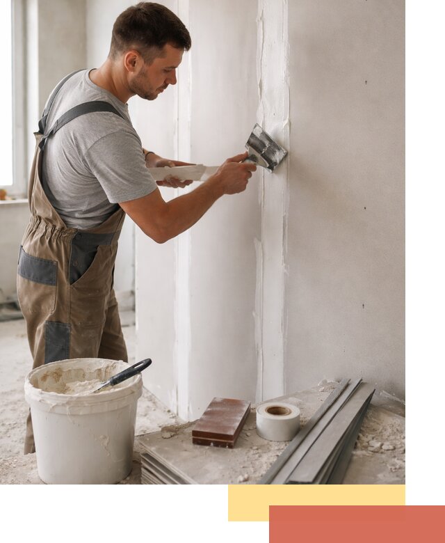 Шпаклевка перегородок из гипсокартона в Луховицах качественно и быстро