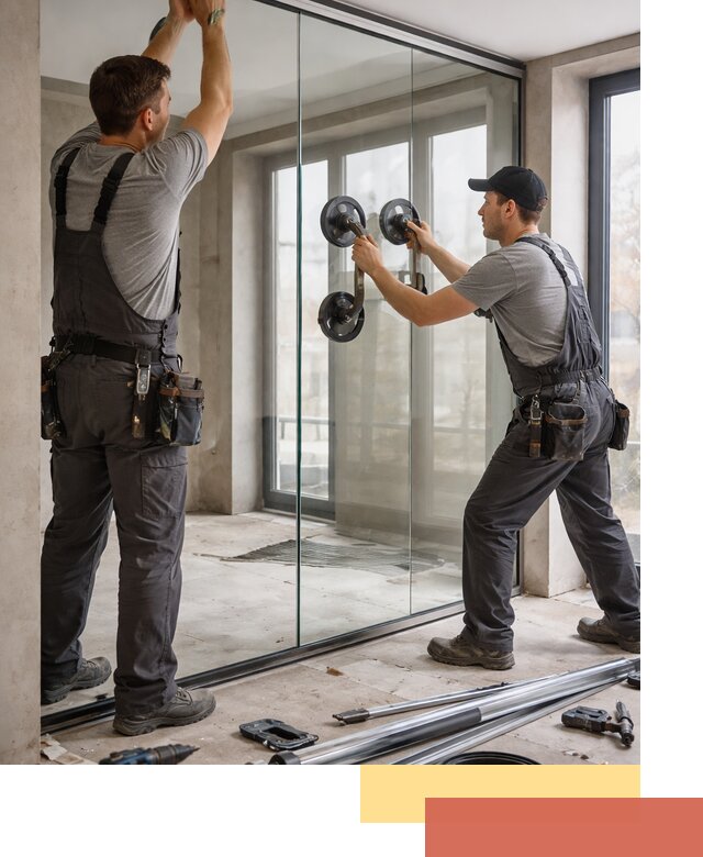 Цельностеклянные перегородки под ключ в Луховицах