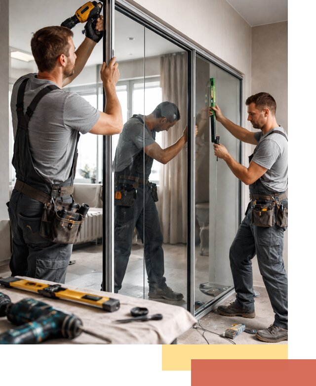 Каркасные стеклянные перегородки под ключ в Луховицах