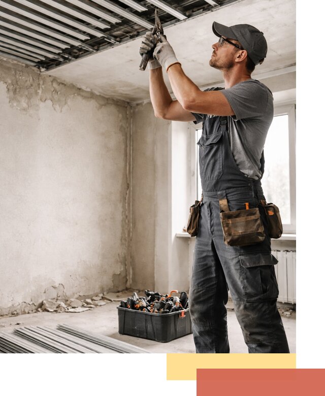 Демонтаж реечного потолка в Луховицах быстро и аккуратно