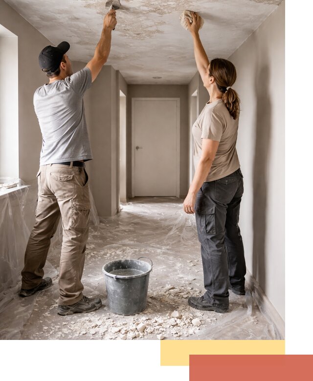 Удаление побелки с потолка в Луховицах — быстро и аккуратно