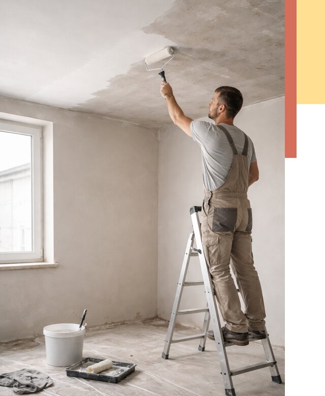 Грунтовка потолка в Луховицах от 2586 руб. — быстро и недорого | ОТДЕЛОЧНИК-Лхв