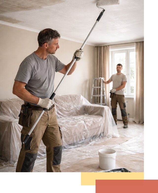 Грунтовка потолка в Луховицах — подготовка под покраску и отделку