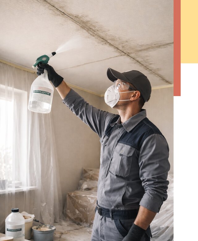 Антисептическая обработка потолка в Луховицах от 2586 руб. | ОТДЕЛОЧНИК-Лхв