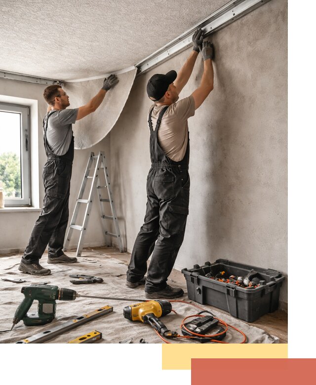 Монтаж фактурного натяжного потолка в Луховицах качественно и быстро