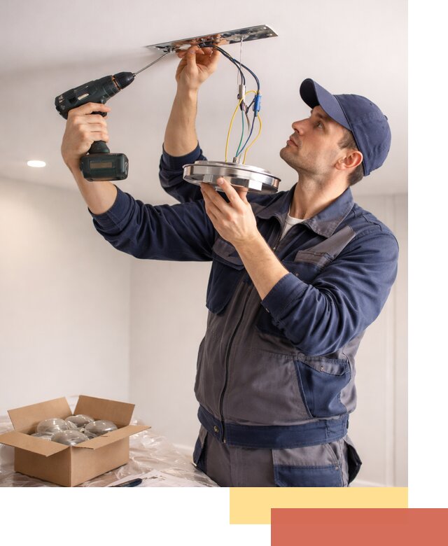 Установка люстры в натяжной потолок в Луховицах