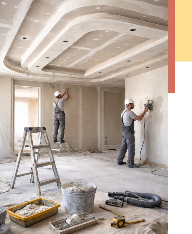 Многоуровневый потолок из гипсокартона в Луховицах от 776 руб. под ключ | ОТДЕЛОЧНИК-Лхв