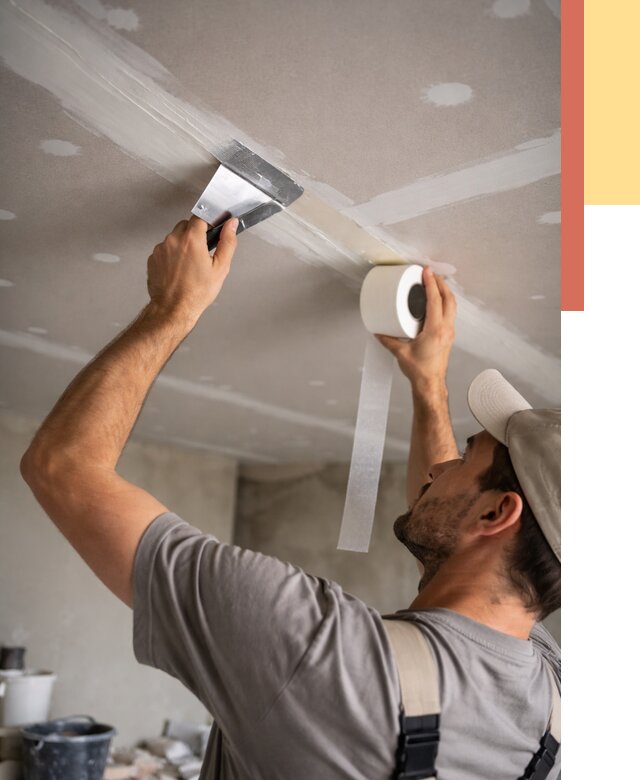 Обработка швов потолка ГКЛ в Луховицах от 7759 руб. под ключ | ОТДЕЛОЧНИК-Лхв