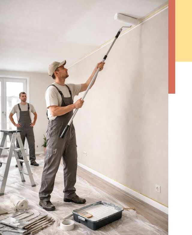 Покраска потолка из гипсокартона в Луховицах от 4655 руб./м2 — услуги под ключ | ОТДЕЛОЧНИК-Лхв