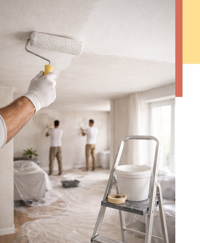 Покраска потолка акриловой краской в Луховицах от 2586 руб. | ОТДЕЛОЧНИК-Лхв