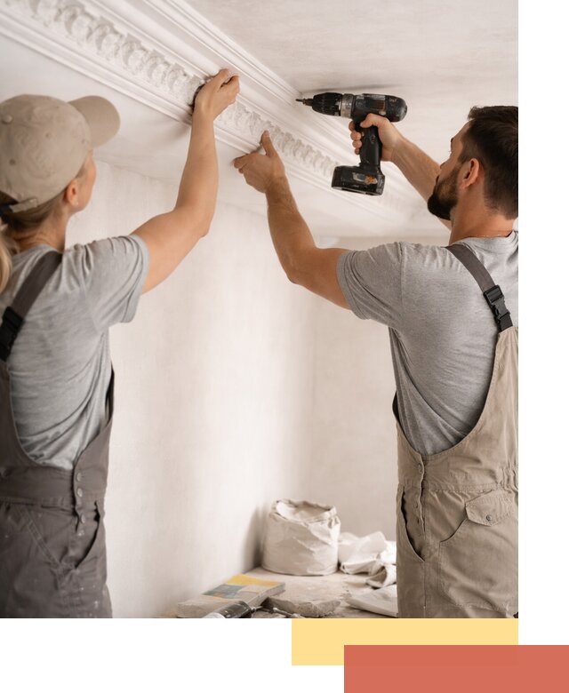 Профессиональный монтаж лепнины на потолок в Луховицах