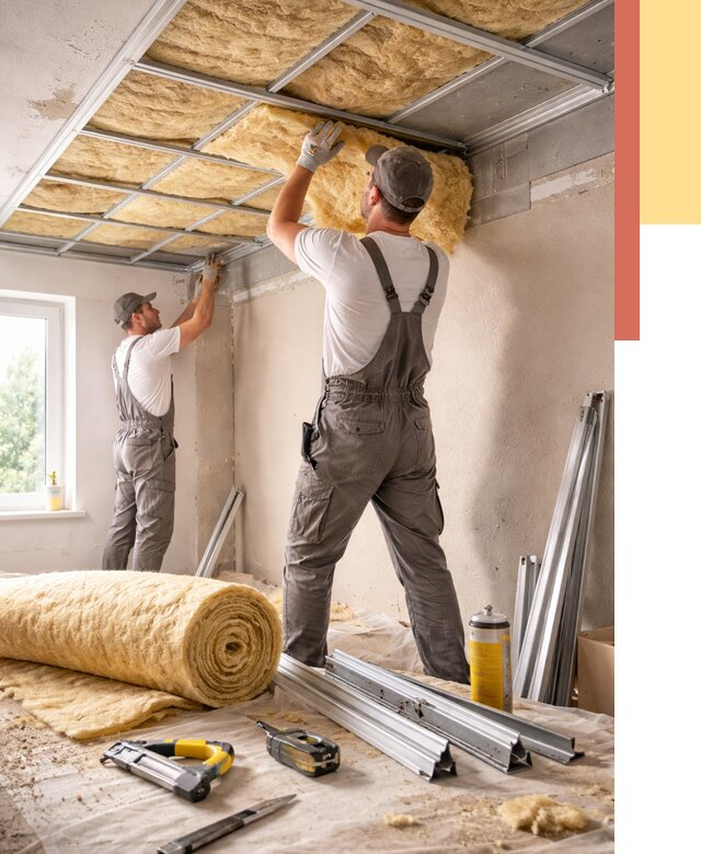 Утепление потолка в Луховицах от 7448 руб/м2 — недорого, быстро, под ключ | ОТДЕЛОЧНИК-Лхв