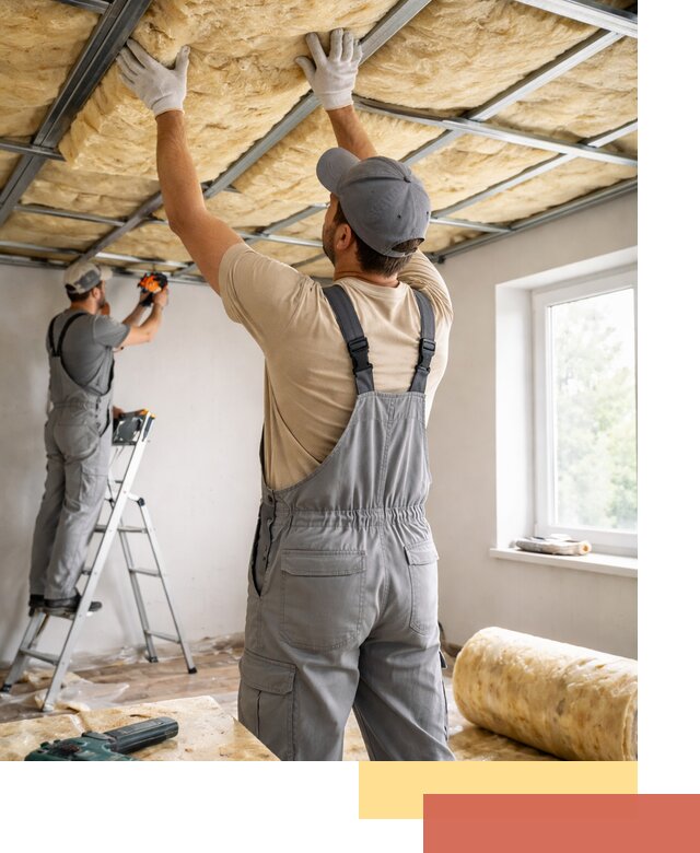 Утепление потолка под ключ в Луховицах качественно и быстро